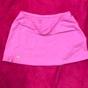 Pink Lilly Pulitzer athletic swim skirt